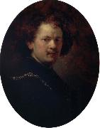 REMBRANDT Harmenszoon van Rijn Self-Portrait oil painting artist